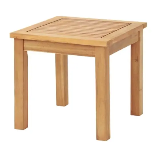 Barre 3pc Outdoor Bistro Set - Natural - Alaterre Furniture image {4}