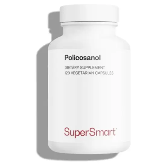 SuperSmart Policosanol 40mg per Day - Sugar Cane Extract Supplement | Non-GMO & Gluten Free - 120 Vegetarian Capsules image {8}