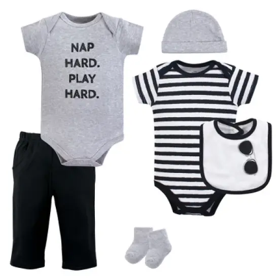 Little Treasure Baby Boy Layette 6-Piece Set, Nap Hard image {2}