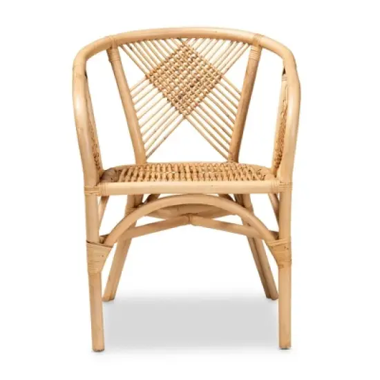 Kagama Rattan Dining Chair Brown - bali & pari image {1}