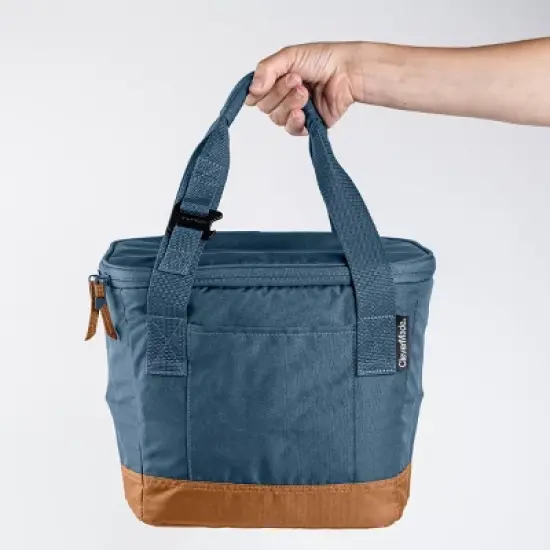 CleverMade Tahoe 18 Cans Collapsible Soft Sided Cooler - Ocean: Water-Resistant, Zip Closure image {5}