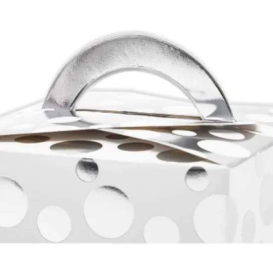 Bright Creations 24 Pack Paper Gift Boxes, Treat Boxes for Wedding & Birthday Party Favors, Metallic Silver 3.5 x 3.5 x 3.4 in image {2}