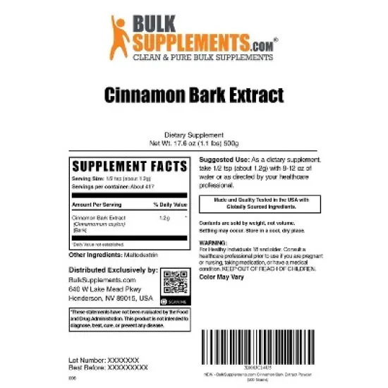 BulkSupplements Cinnamon Bark Extract Powder image {5}