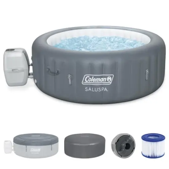 Coleman Palm Springs 4 to 6 Person EnergySense Smart AirJet Plus Inflatable Hot Tub Outdoor Spa with 140 AirJets and Insulated Cover image {6}