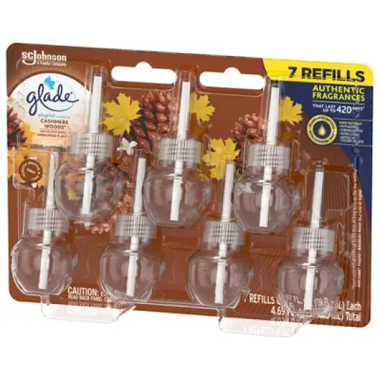 Glade PlugIns Scented Oil Air Freshener Refills - Cashmere Woods - 4.69oz/7pk image {5}