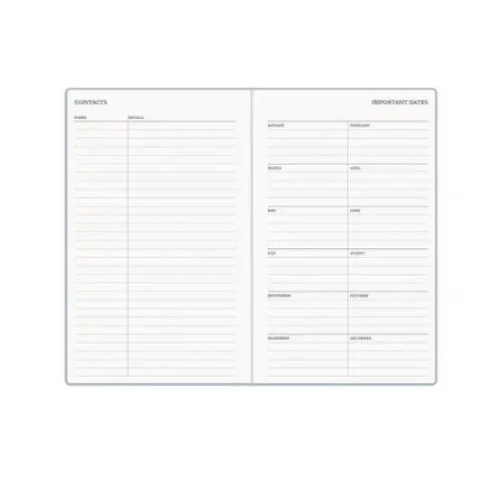 Morris & Co. by Blue Sky 5"x8" 2026&nbsp;Weekly/Monthly Bookbound Planner Hardcover Debossed Chrysanthemum Blue image {6}