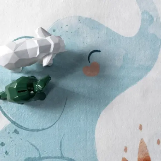 nuLOOM Elain Cheerful Elephant Machine Washable Kids Area Rug image {5}