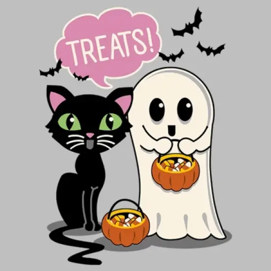 Women's Lost Gods Halloween Treat Friends T-Shirt image {1}