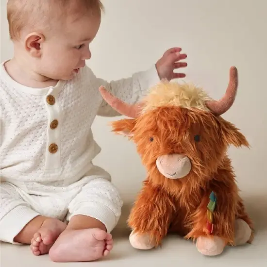 Itzy Ritzy Sweetie Snuggle Plush Stuffed Animal - Highland Cow image {2}