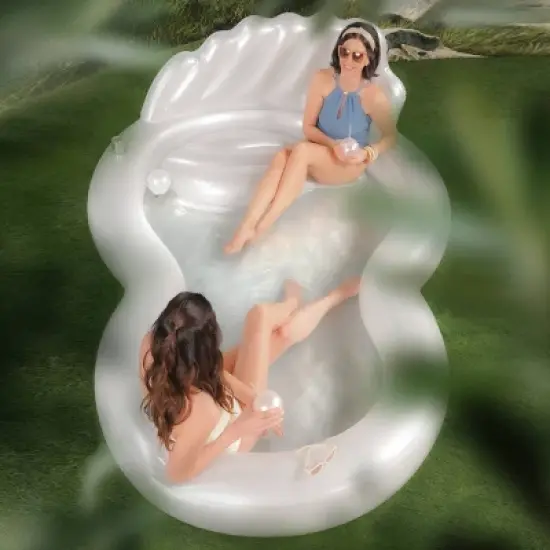 MINNIDIP Exclusive Resort Collection Sprinkler Play Center 80 gal Novelty Kiddie Pool - Iridescent Pearl: PVC Inflatable Water Fun for Ages 3+ image {2}