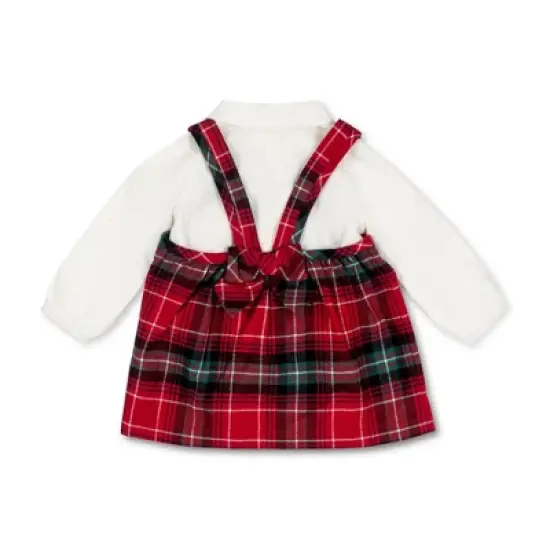 Hope & Henry Layette Baby Girl Long Sleeve Bodysuit and Jumper Set, Infant image {1}