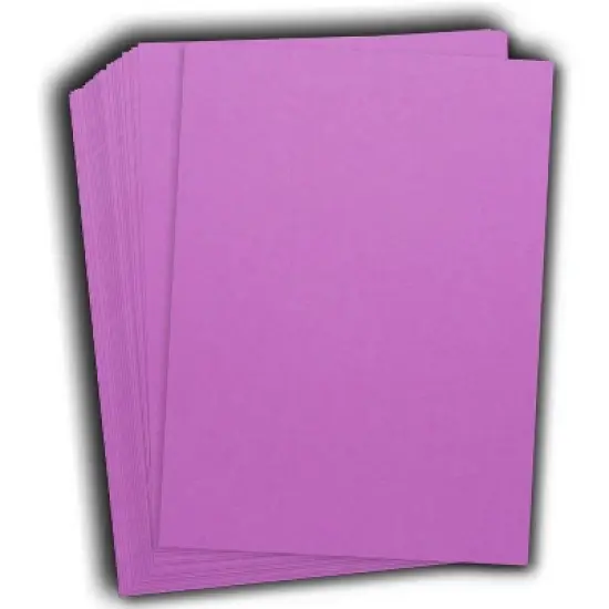 Hamilco Colored Cardstock Scrapbook Paper 8.5" x 11" Pearly Purple Color Card Stock Paper 50 Pack image {7}