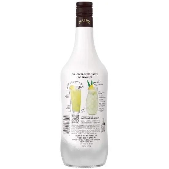 Malibu Coconut Flavored White Rum - 750ml Bottle image {7}