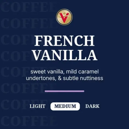 Victor Allen's Coffee French Vanilla Flavored, Medium Roast, 80 Count, Single Serve Coffee Pods for Keurig K-Cup Brewers image {1}