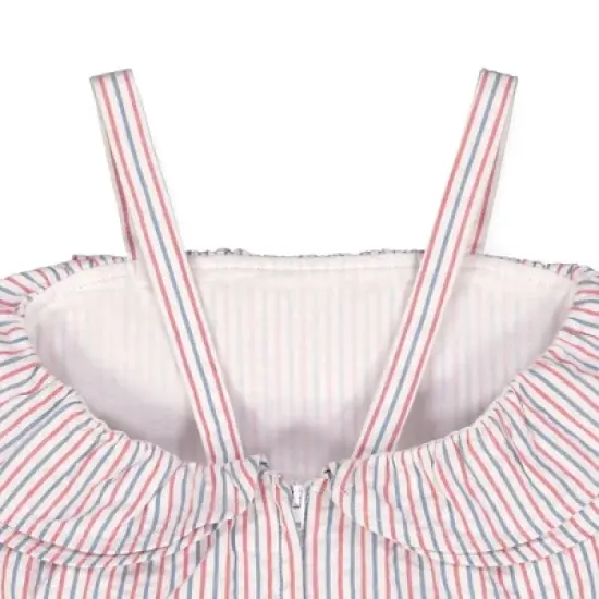 Hope & Henry Girls' Ruffle Edge Romper, Infant image {2}