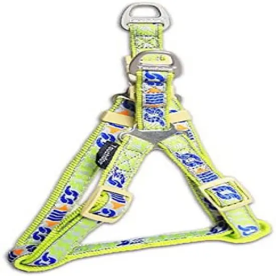 Touchdog  'Chain Printed' Tough Stitched Dog Harness and Leash image {1}