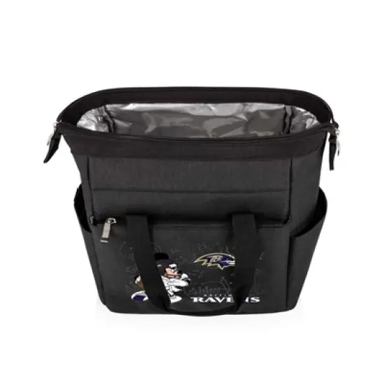 NFL Baltimore Ravens Mickey Mouse On The Go Lunch Cooler - Black image {1}