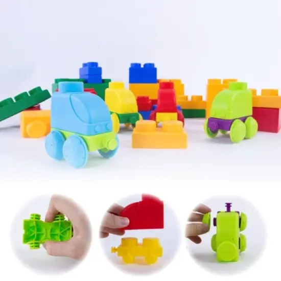 UNiPLAY Traffic Series &mdash; Toy Stacking Blocks, Set for Creativity, Early Learning Toy, Build Your Own Vehicles for Ages 3 Years Old and Up image {3}
