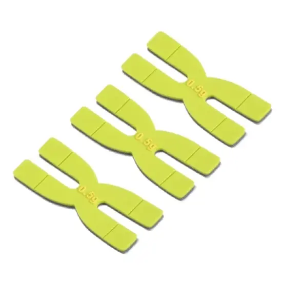 Unique Bargains Silicone Adjustable Vibration Dampeners H Badminton Racket Weight Balance Strip 0.5g 3 Pcs image {6}