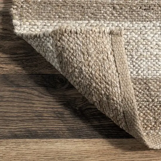 nuLOOM Flatweave Alisia Stripes Jute Area Rug image {6}