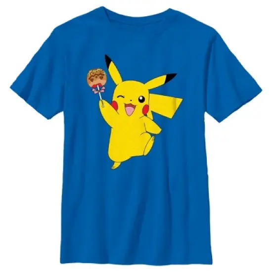 Boy's Pokemon Halloween Pikachu Caramel Apple T-Shirt image {4}