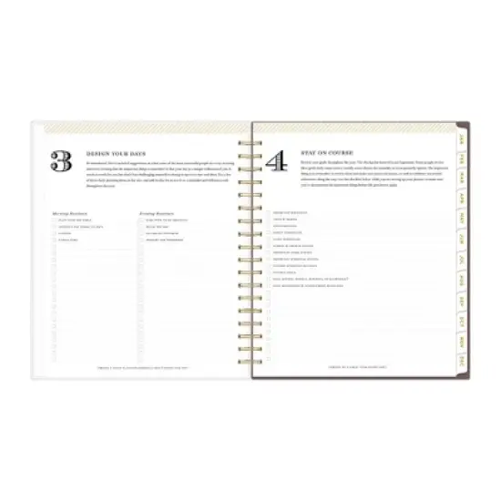 Blue Sky Day Designer Daily/Monthly Planning Calendar 8"x10" Song Bird Smooth Frosted image {9}