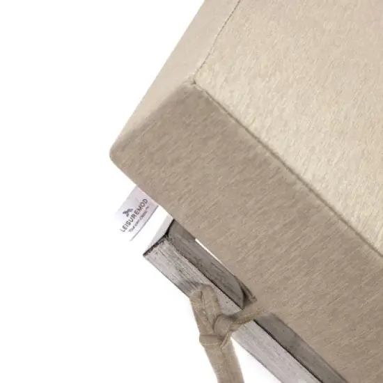 LeisureMod Chelsea Modern Outdoor Chaise Lounge Chair Set of 2 in Weathered Grey Frame with Side Table &ndash; Patio, Poolside, Balcony, and Garden Seating image {3}