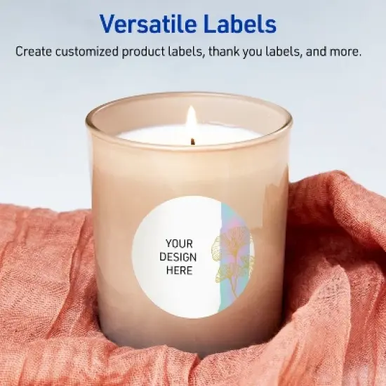 Avery Round Labels, Floral Design, 3" Diameter, 60 Total image {5}