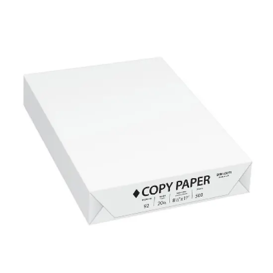 Staples Copy Paper 8.5" x 11" 20 lbs. White 500 Sheets/Ream (14610) 14610/200230 image {1}