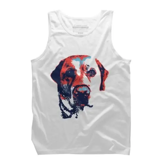 Men's Design By Humans Patriotic Labrador By Rmbuckeye Tank Top image {3}