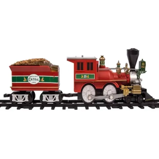 Lionel North Pole Central RTP Set with Bluetooth: Battery Operated Plastic Train Playset, 37 Pieces image {2}
