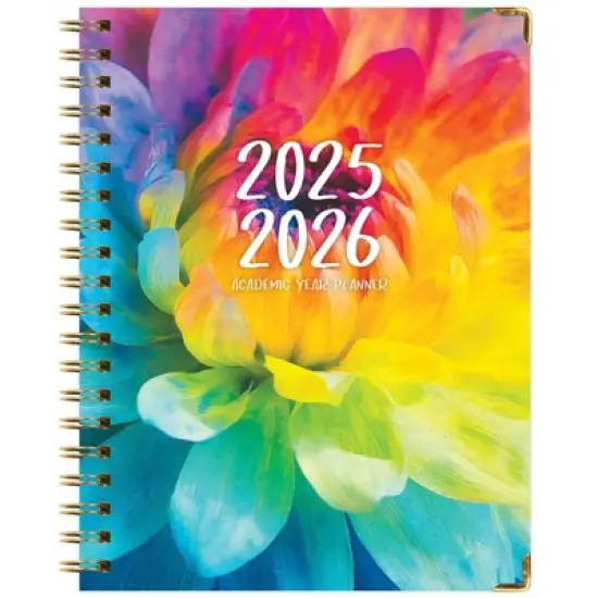 Global Printed Products Hardcover AY 2025-2026 Fashion Planner - 8.5"x11" (Rainbow Petals) image {6}