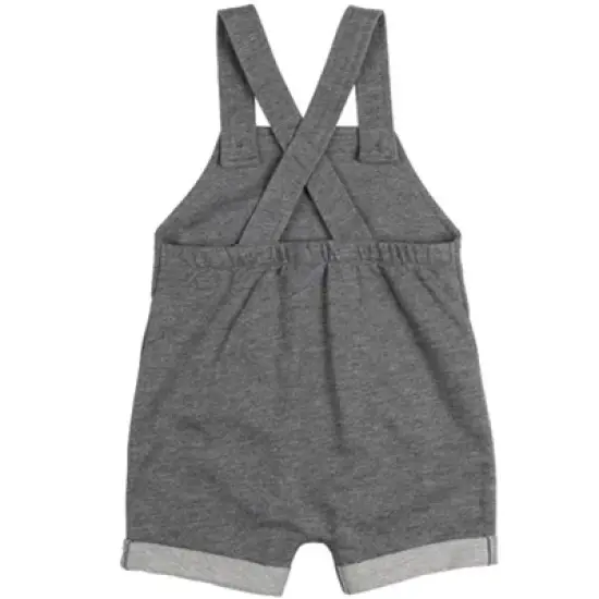 Star Wars Chewbacca R2-D2 Yoda Baby French Terry Short Overalls T-Shirt and Hat 3 Piece Outfit Set Newborn to Infant image {5}