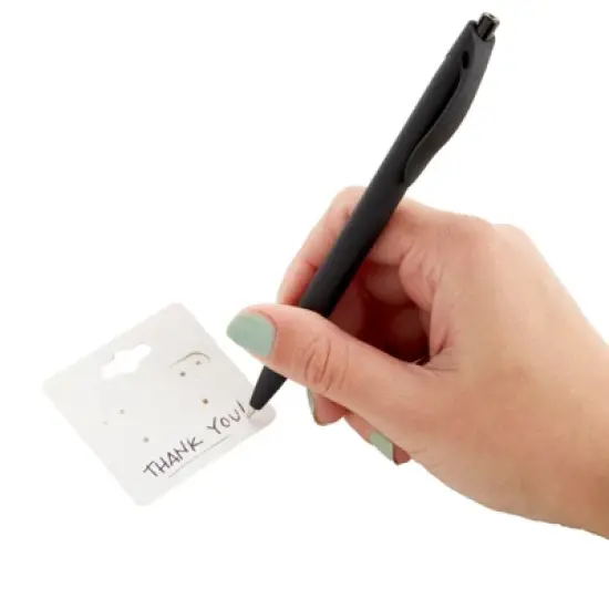 Earring Cards - 200-Pack Hanging Earring Card Holder, Paper Jewelry Display Cards for Earrings, Ear Studs, White, 2 x 2 Inches image {6}