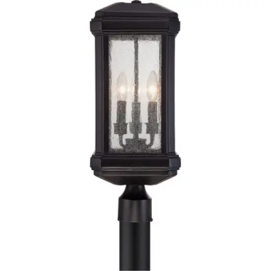 Quoizel Lighting Trumbull 3 - Light Post Light in  Mystic Black image {3}