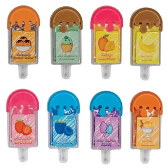 Sundae Pops Kneaded Erasers (12 Pack) - Scented Fun for Erasing (Plastic Ice Cream Container) image {4}