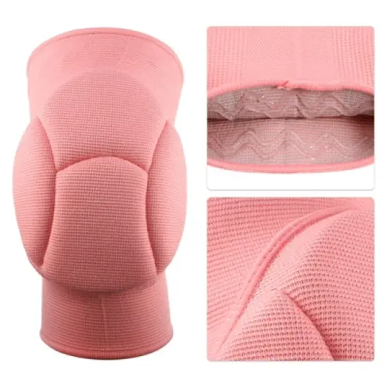 Unique Bargains Sporting Protective Knee Pad Breathable Flexible Knee Support Compression Sleeve Brace for Football Volleyball 1 Pair image {4}