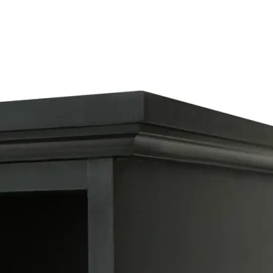 TIRAMISUBEST Black Hall Tree with 3 Hooks - The Ultimate Entryway Organizer for Storage image {5}