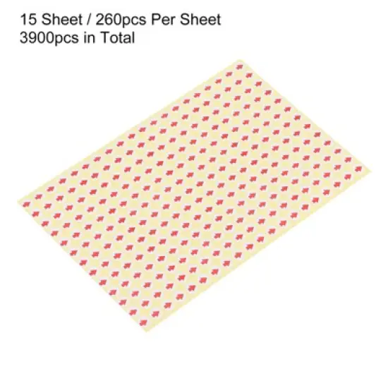 Unique Bargains Industrial Work Inspection Indicator Long Arrow Self-Adhesive Labels 0.3" Dia Red image {2}