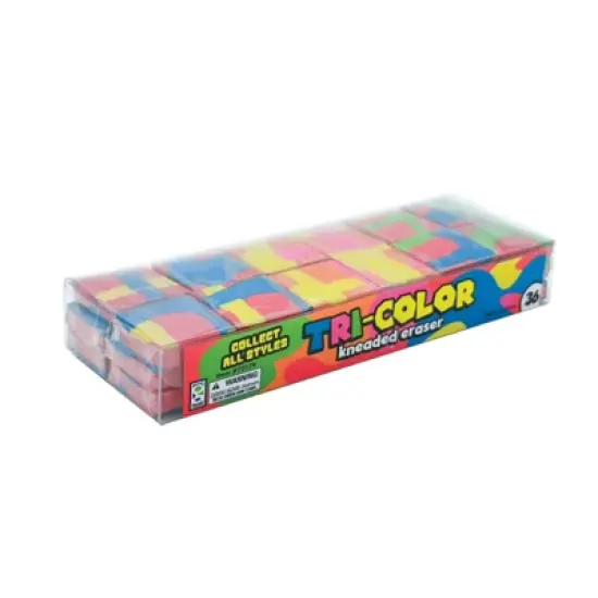 Geddes Tri-Color Kneaded Eraser - 36 per display image {3}