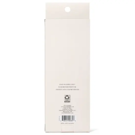 Wit & Delight 4ct Everyday Gifting Reusable Glass Straws with Cleaning Brush image {1}