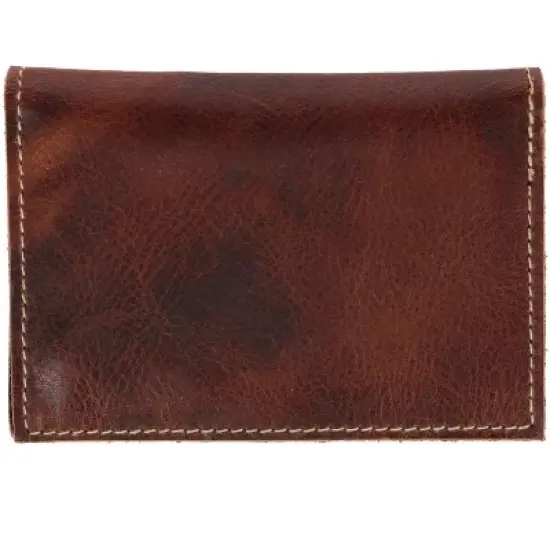 American Bison Men's Oil Pull Up Leather Card Case image {3}