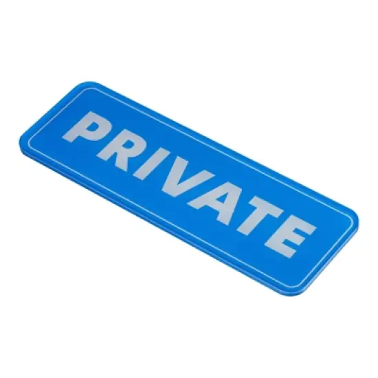 Unique Bargains Acrylic Self-Adhesive Decor Home Business Private Sign image {4}