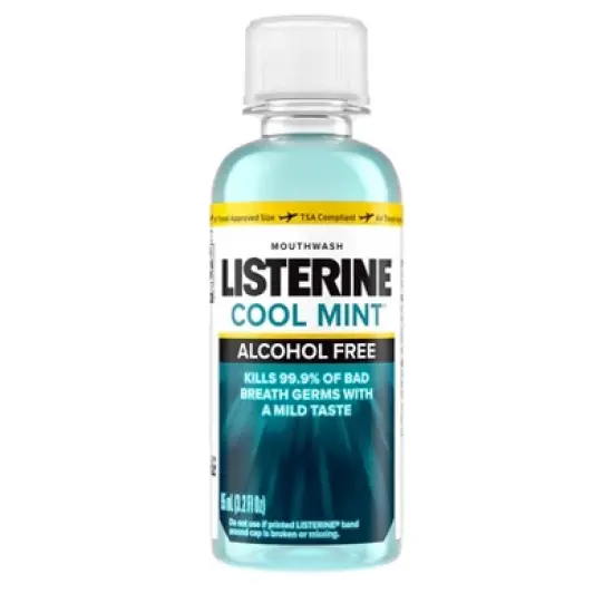 Listerine Coolmint Zero Alcohol Mouthwash, Trial size - Trial Size - 3.2oz image {11}
