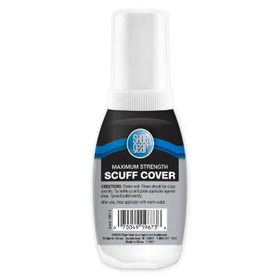 Shoe Gear Scuff Cover Superior Coverage - White 2.5 fl oz: Liquid Shoe Polish & Balm, Shoe Accessories, 1 Pack image {1}