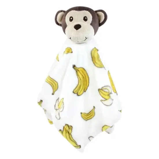 Hudson Baby Animal Face Security Blanket 3-Pack, Modern Safari, One Size image {2}