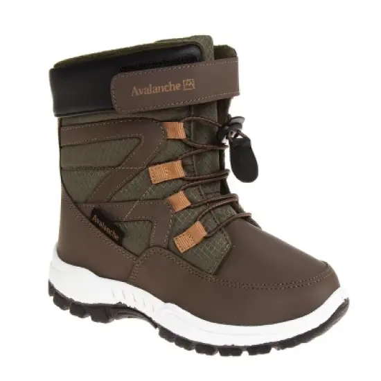 Avalanche Unisex Boys Girls Slip Resistant Faux Fur Lined Winter Snow Boots (Little Kid) image {12}