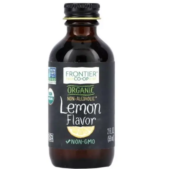 Frontier Co-op, Organic Lemon Flavor, Non-Alcoholic, 2 fl oz image {2}