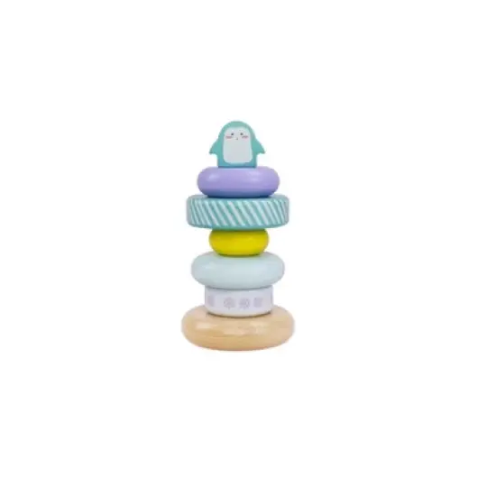 Leo & Friends Penguin Stacking Toddler Ring Tower image {1}