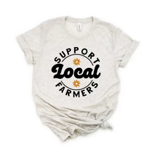 Simply Sage Market Women's Support Local Farmers Flowers  Short Sleeve Graphic Tee image {3}